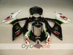 Injection Fairing kit for 08-10 GSX R600 - White, Black - Monster #OYO87905388