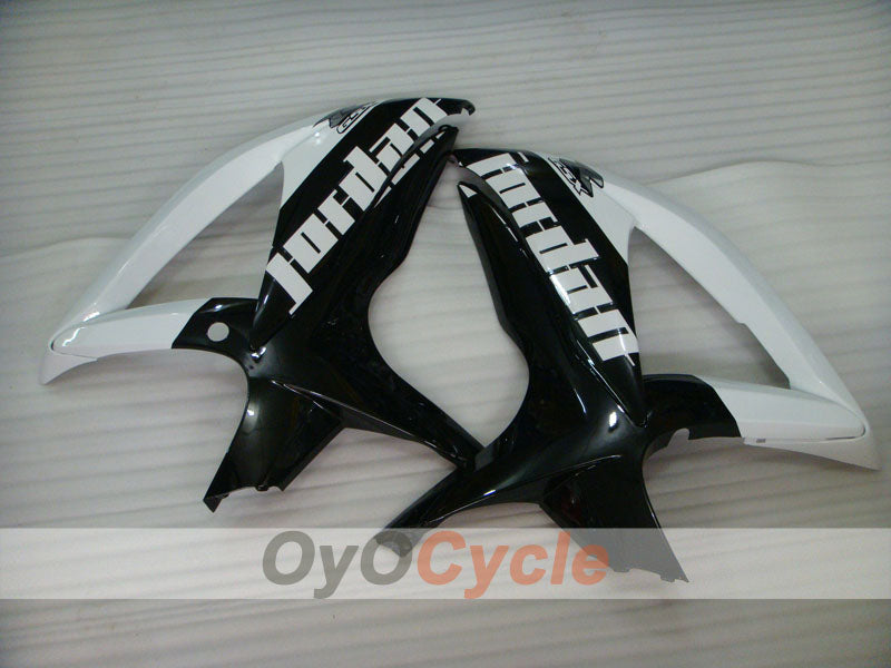 Injection Fairing kit for 08-10 GSX R600 - White, Black - Jordan #OYO87905390