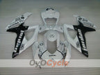 Injection Fairing kit for 08-10 GSX R600 - White, Black - Jordan #OYO87905390