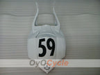 Injection Fairing kit for 08-10 GSX R600 - White, Black - Jordan #OYO87905390