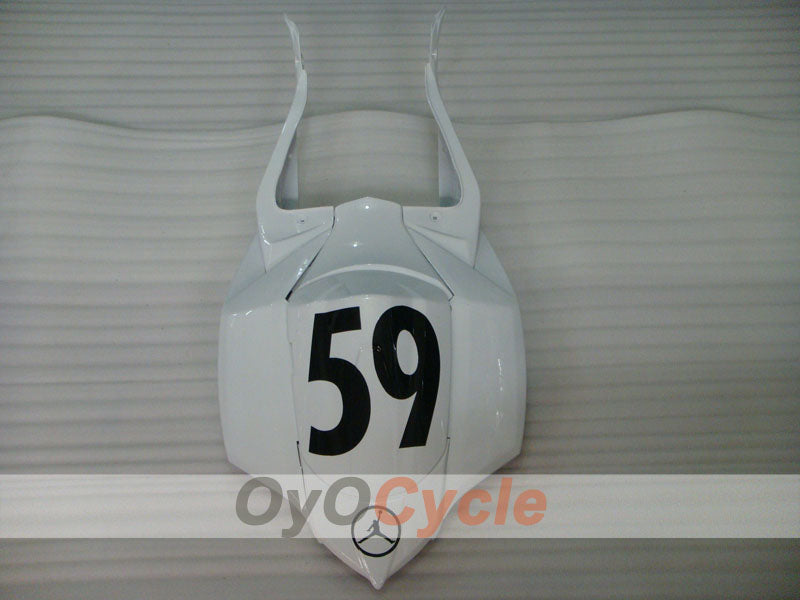 Injection Fairing kit for 08-10 GSX R600 - White, Black - Jordan #OYO87905390