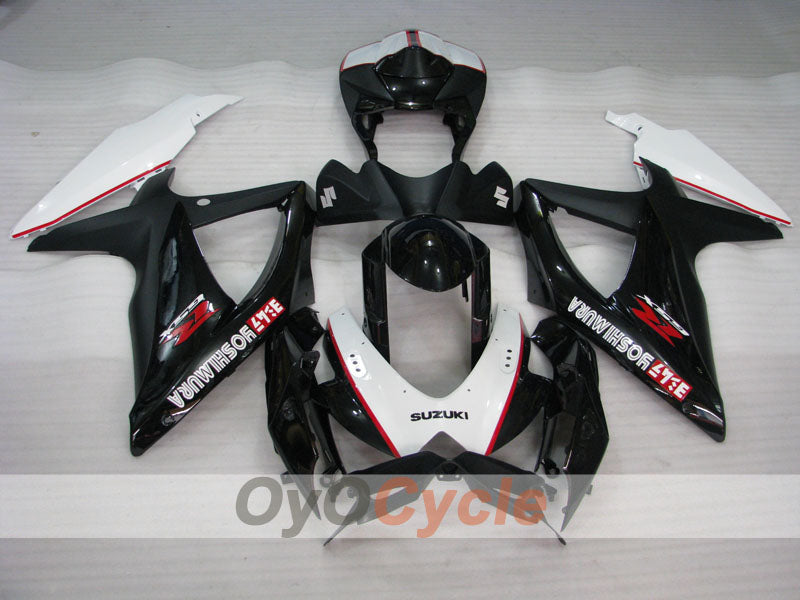 Injection Fairing kit for 08-10 GSX R750 - White, Black - YOSHIMURA #OYO87905435