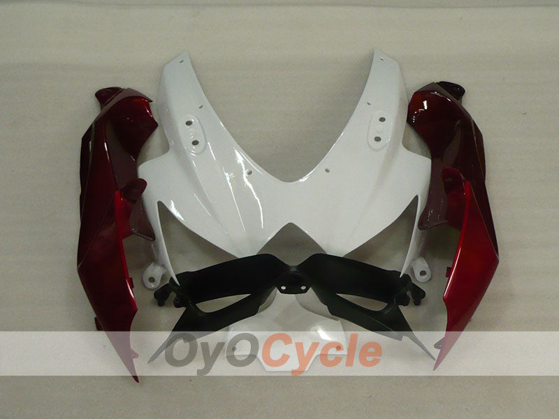 Injection Fairing kit for 08-10 GSX R750 - Red Wine Color, White - Factory Style #OYO87905437