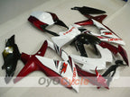 Injection Fairing kit for 08-10 GSX R750 - Red Wine Color, White - Factory Style #OYO87905437