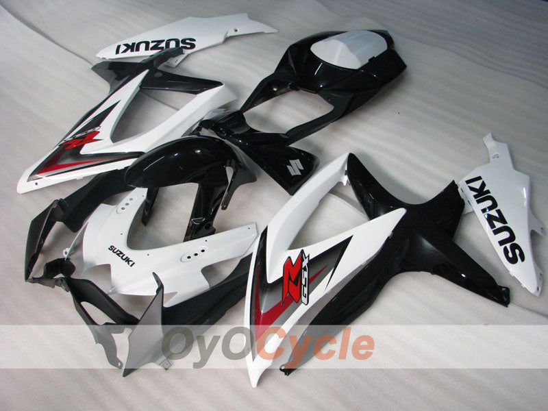 Injection Fairing kit for 08-10 GSX R750 - White, Black - Factory Style #OYO87905438