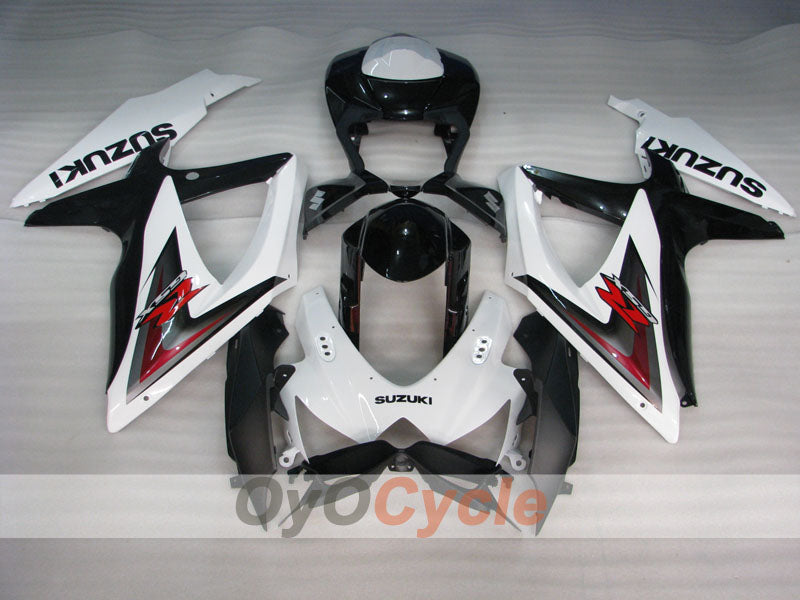 Injection Fairing kit for 08-10 GSX R750 - White, Black - Factory Style #OYO87905438