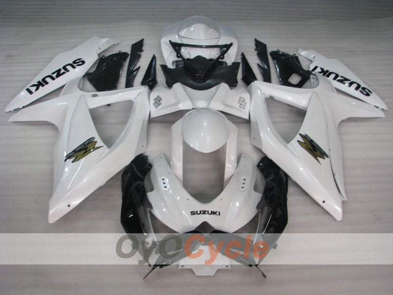 Injection Fairing kit for 08-10 GSX R750 - White, Black - Factory Style #OYO87905441