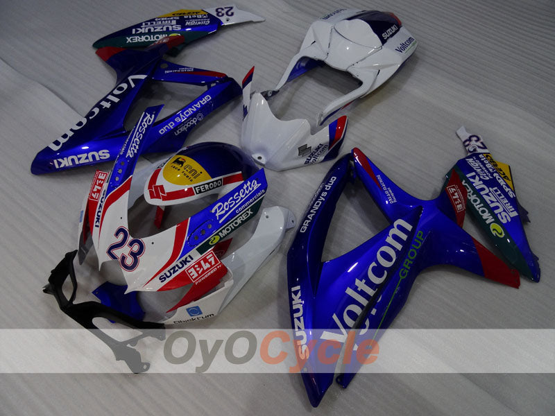 Injection Fairing kit for 08-10 GSX R750 - Blue, White - Voltcom #OYO87905443 Main image