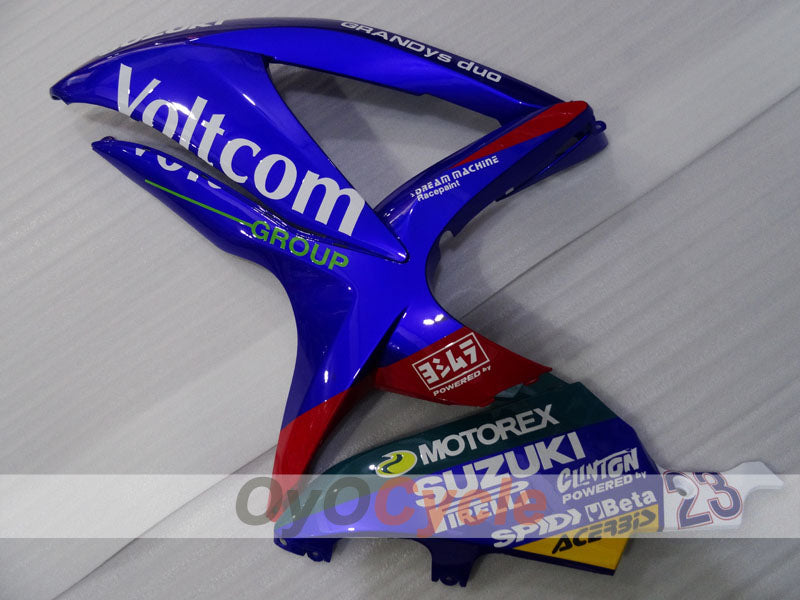 Injection Fairing kit for 08-10 GSX R750 - Blue, White - Voltcom #OYO87905443
