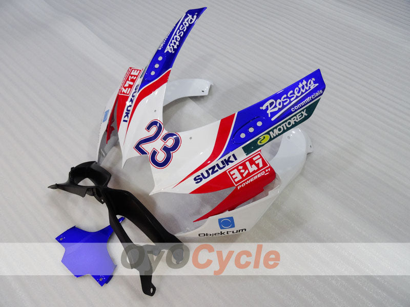 Injection Fairing kit for 08-10 GSX R750 - Blue, White - Voltcom #OYO87905443