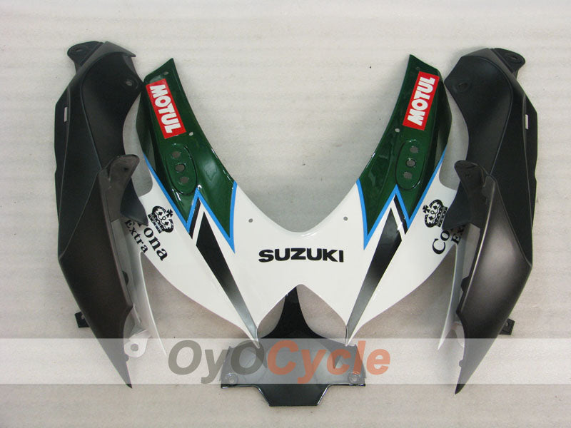 Injection Fairing kit for 08-10 GSX R750 - Green, White - Corona #OYO87905445