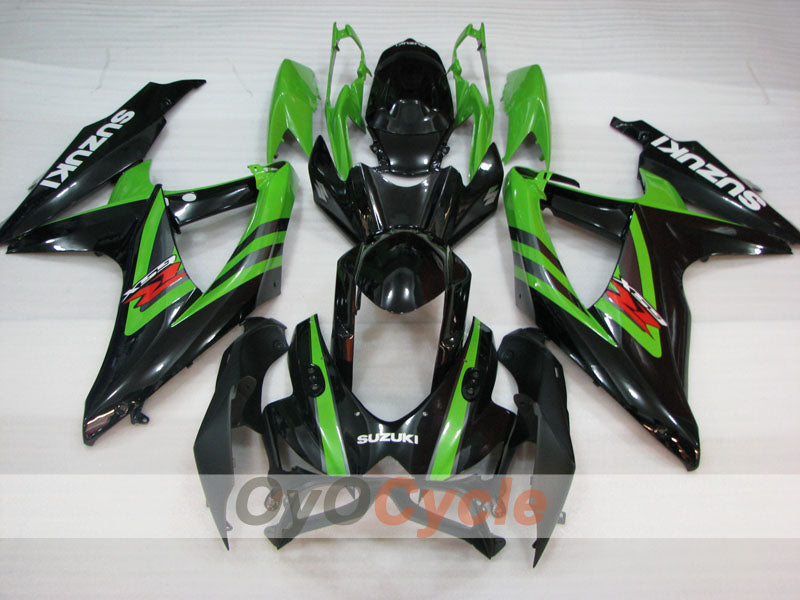 Injection Fairing kit for 08-10 GSX R750 - Green, Black - Factory Style #OYO87905448 Secondary image