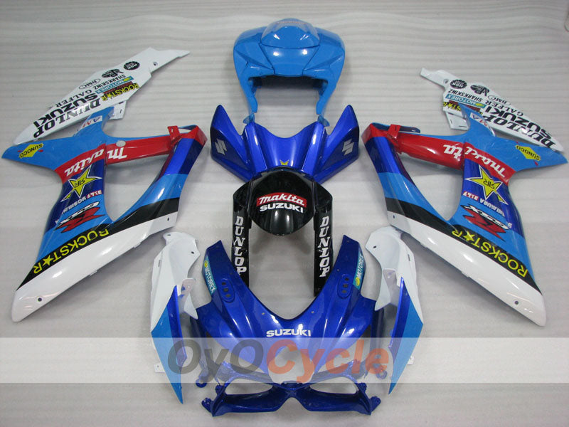 Injection Fairing kit for 08-10 GSX R750 - Blue, Black - Rockstar #OYO87905449 Secondary image