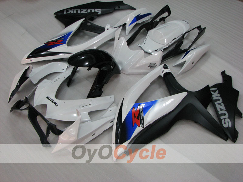 Injection Fairing kit for 08-10 GSX R750 - White, Black - Factory Style #OYO87905450 Secondary image