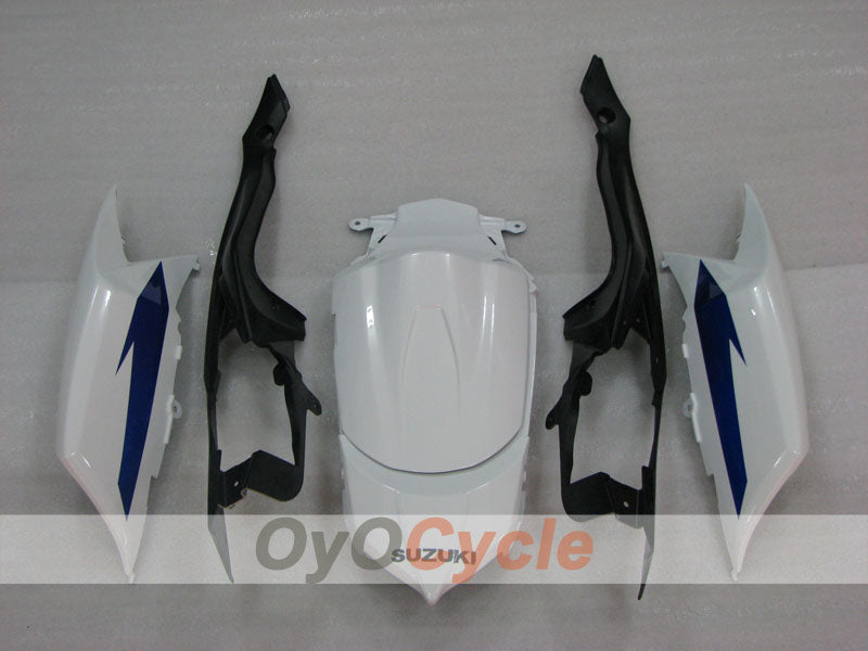 Injection Fairing kit for 08-10 GSX R750 - White, Black - Factory Style #OYO87905450