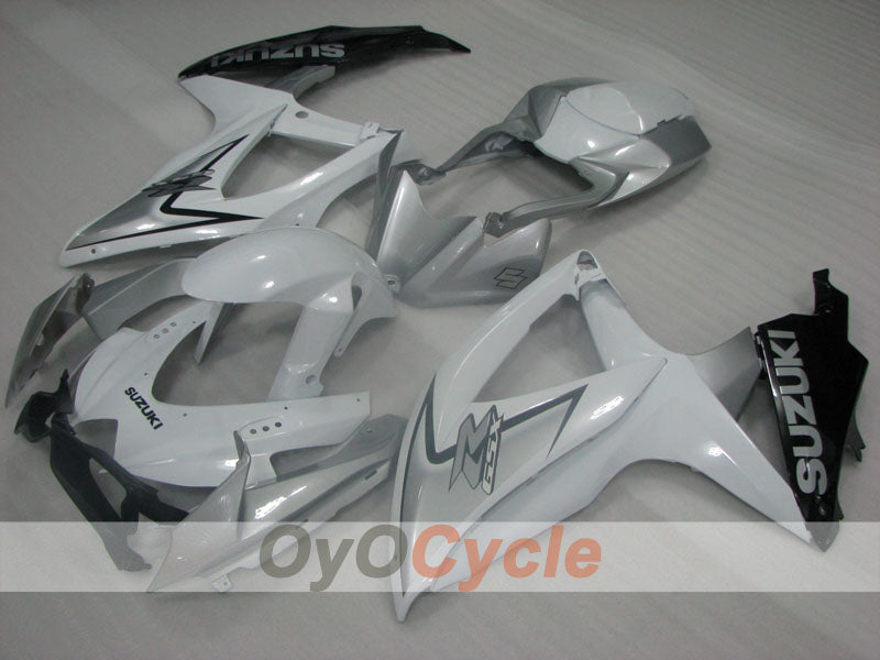 Injection Fairing kit for 08-10 GSX R750 - White, Grey - Factory Style #OYO87905451