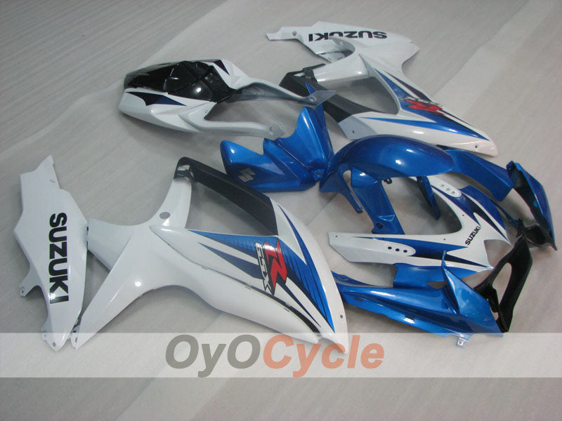 Injection Fairing kit for 08-10 GSX R750 - Blue, White - Factory Style #OYO87905453 Main image