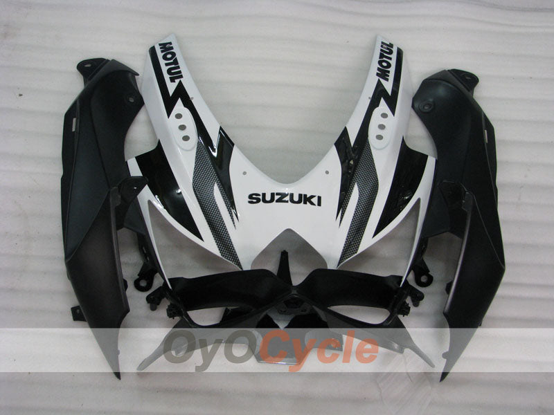 Injection Fairing kit for 08-10 GSX R750 - White, Black - Corona #OYO87905455