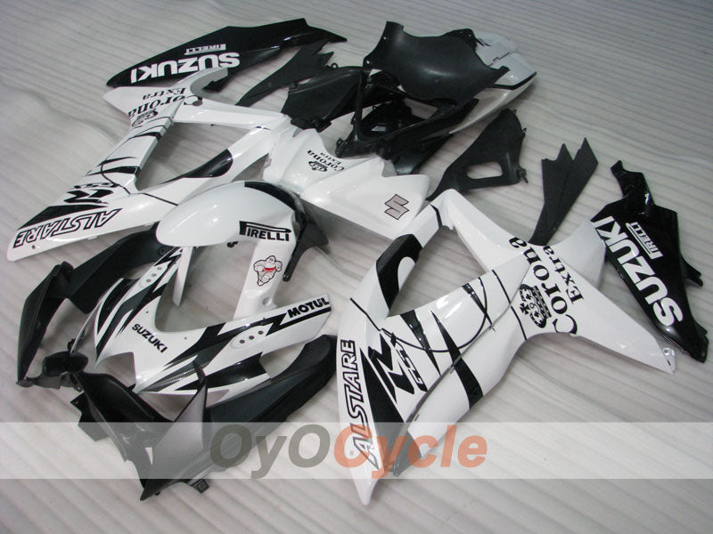 Injection Fairing kit for 08-10 GSX R750 - White, Black - Corona #OYO87905455 Secondary image