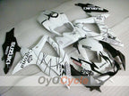 Injection Fairing kit for 08-10 GSX R750 - White, Black - Corona #OYO87905456