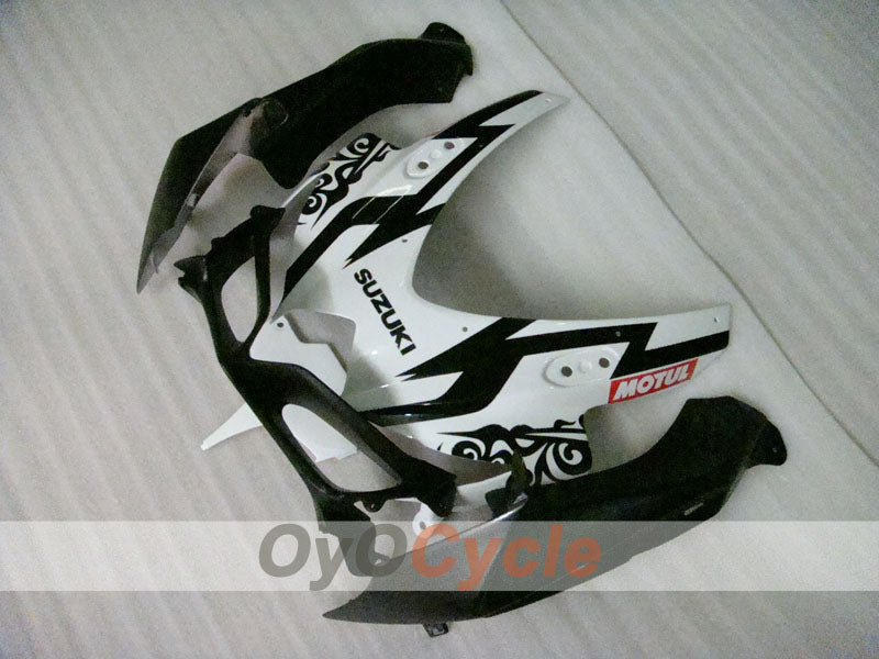Injection Fairing kit for 08-10 GSX R750 - White, Black - Corona #OYO87905456