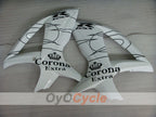 Injection Fairing kit for 08-10 GSX R750 - White, Black - Corona #OYO87905457