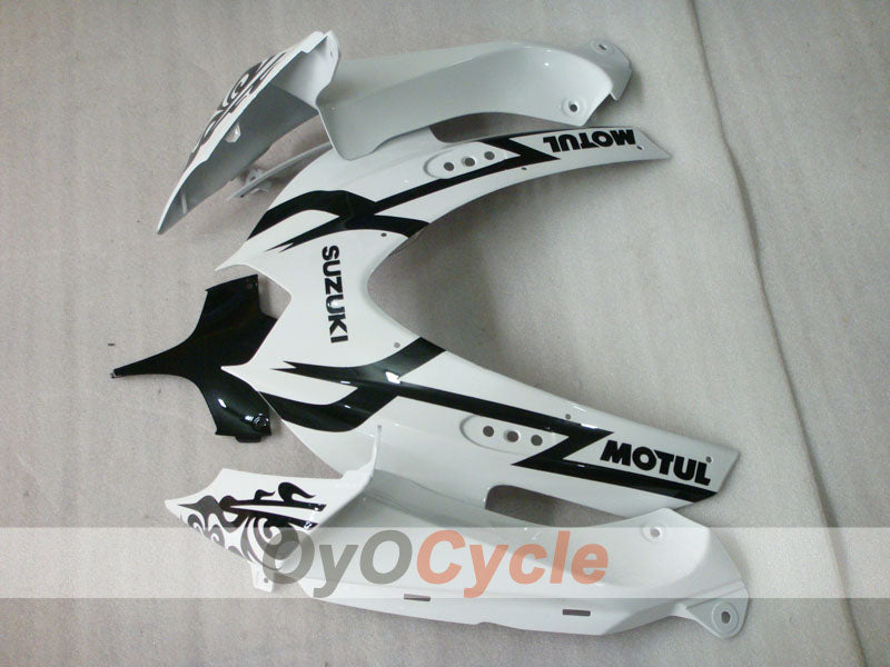 Injection Fairing kit for 08-10 GSX R750 - White, Black - Corona #OYO87905457