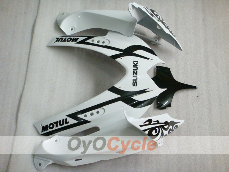 Injection Fairing kit for 08-10 GSX R750 - White, Black - Corona #OYO87905457