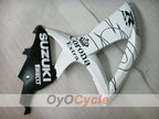 Injection Fairing kit for 08-10 GSX R750 - White, Black - Corona #OYO87905457