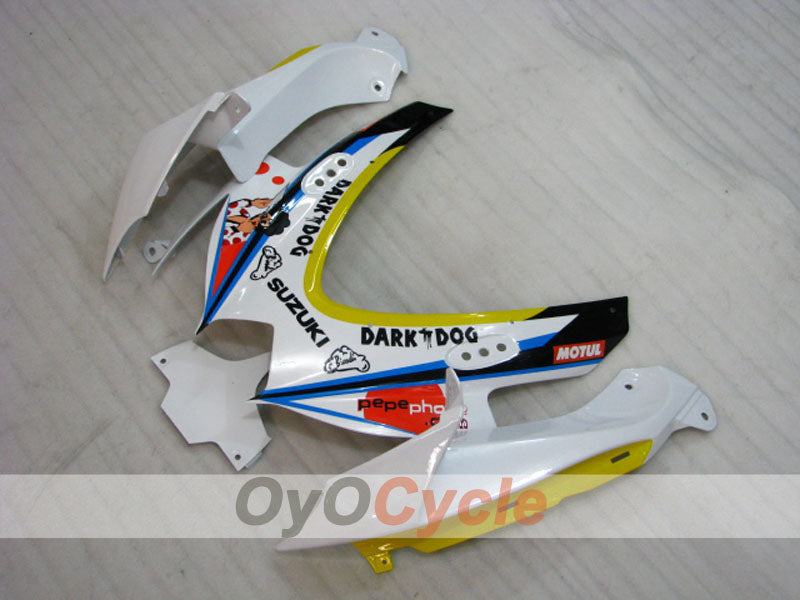 Injection Fairing kit for 08-10 GSX R750 - Blue, White - Dark Dog #OYO87905458