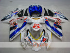 Injection Fairing kit for 08-10 GSX R750 - Blue, White - Dark Dog #OYO87905458
