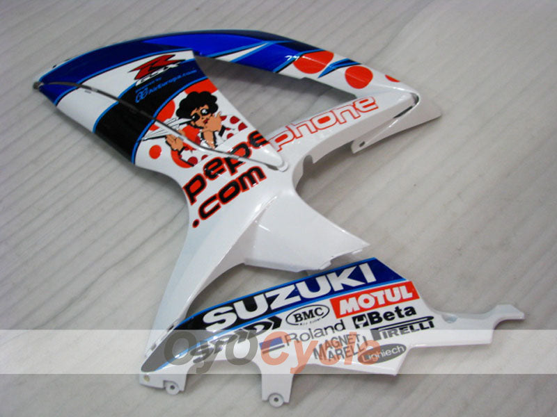 Injection Fairing kit for 08-10 GSX R750 - Blue, White - Dark Dog #OYO87905458