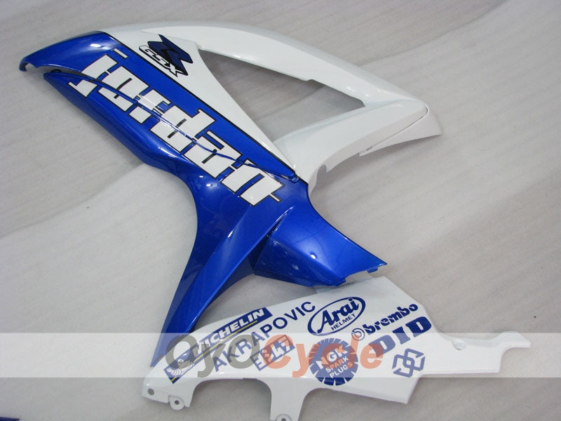 Injection Fairing kit for 08-10 GSX R750 - Blue, White - Jordan #OYO87905459