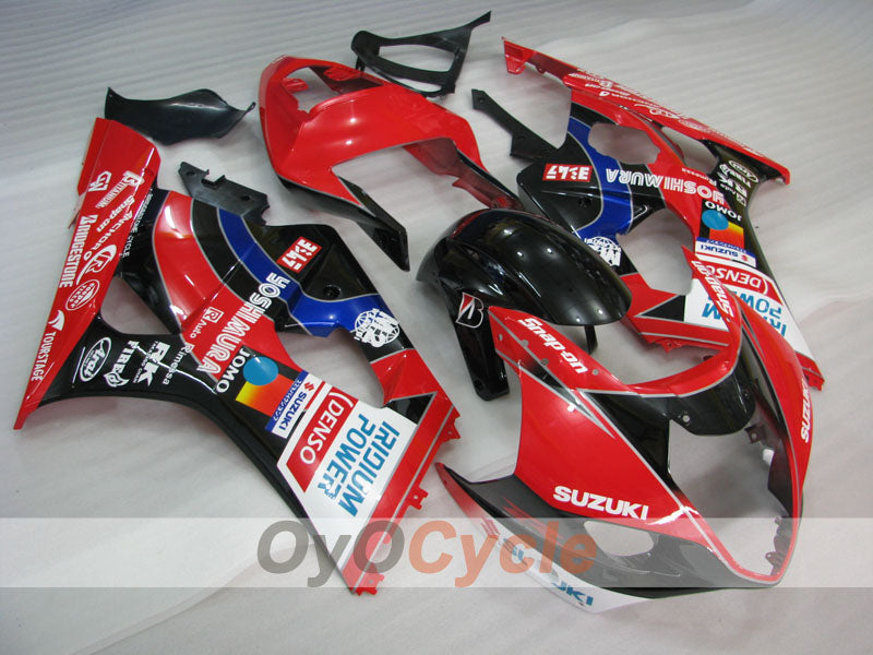 Injection Fairing kit for 03-04 GSX R1000 - Red, Black - YOSHIMURA #OYO87905497 Main image