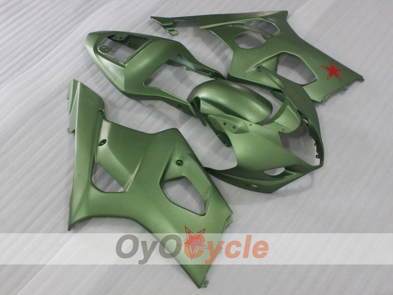 Injection Fairing kit for 03-04 GSX R1000 - ArmyGreen - Factory Style #OYO87905503 Main image