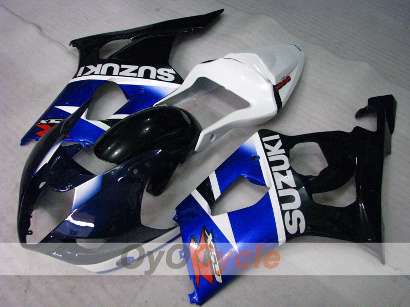 Injection Fairing kit for 03-04 GSX R1000 - White, Black - Factory Style #OYO87905506 Main image