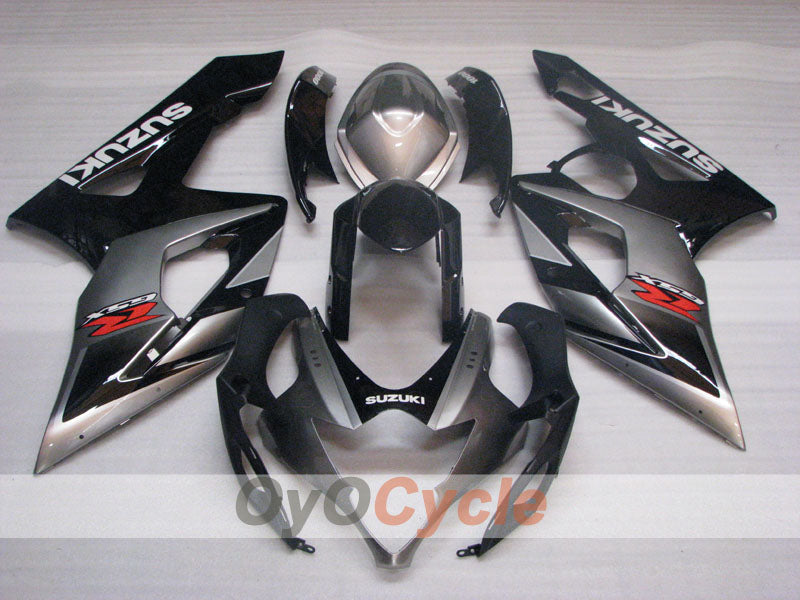Injection Fairing kit for 05-06 GSX R1000 - Black, Silver - Factory Style #OYO87905517