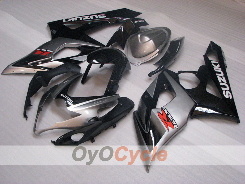 Injection Fairing kit for 05-06 GSX R1000 - Black, Silver - Factory Style #OYO87905517