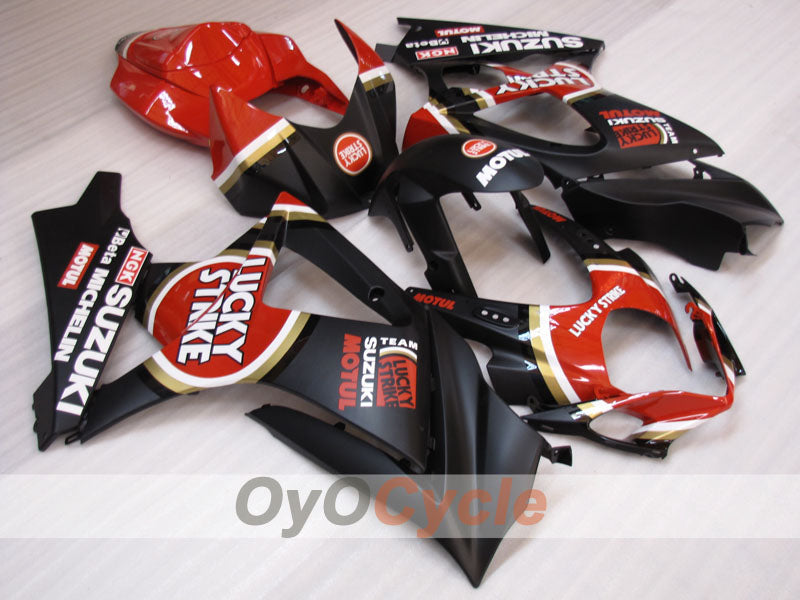 Injection Fairing kit for 07-08 GSX R1000 - Red, Black - Lucky Strike #OYO87905519 Secondary image
