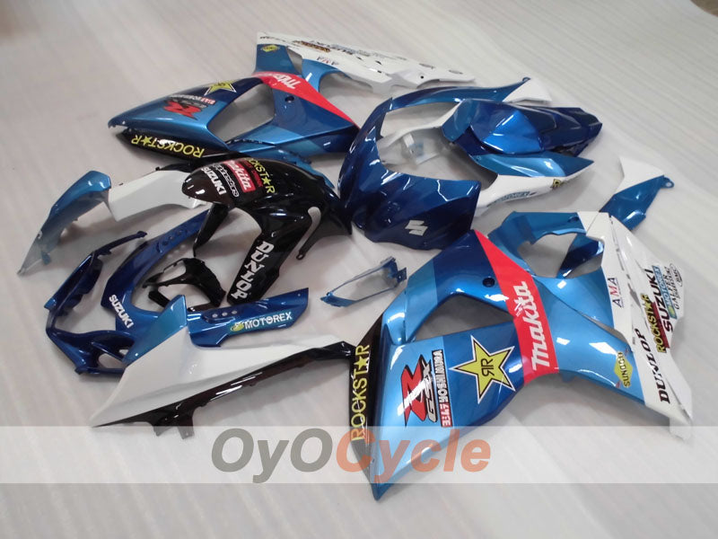 Injection Fairing kit for 09-16 GSX R1000 - Blue, White, Black - Rockstar #OYO87905550
