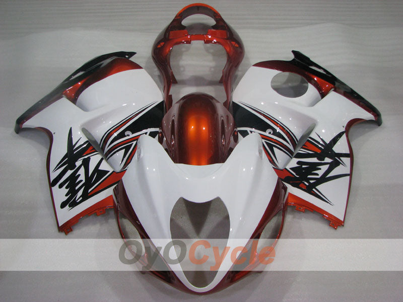 Injection Fairing kit for 99-07 GSXR1300 Hayabusa - Orange, White - Factory Style #OYO87905592