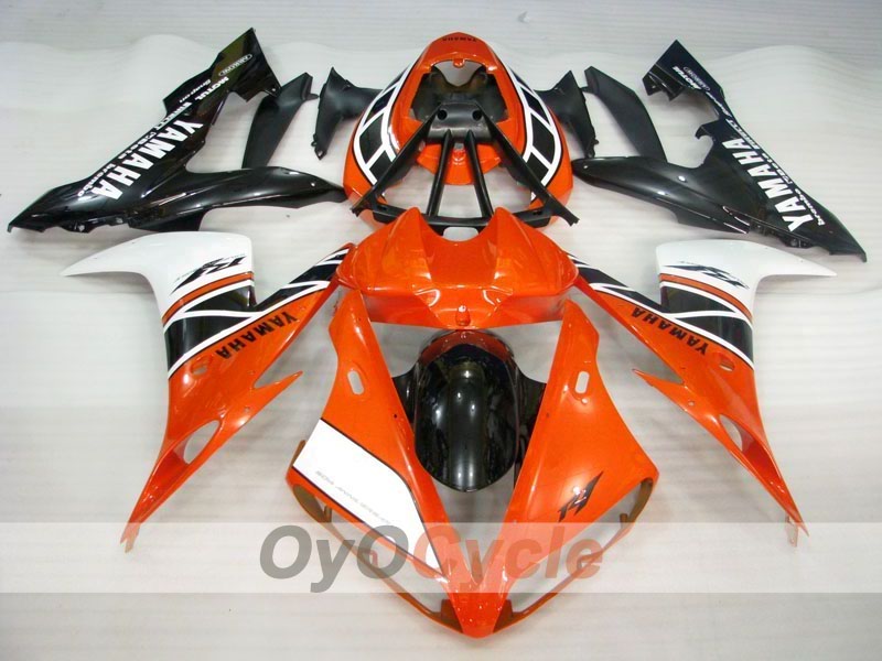 Injection Fairing kit for 04-06 YZF-R1 - Orange, White, Black - MOTUL #OYO87905641
