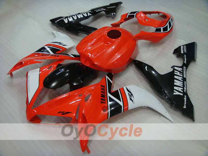 Injection Fairing kit for 04-06 YZF-R1 - Orange, White, Black - MOTUL #OYO87905643