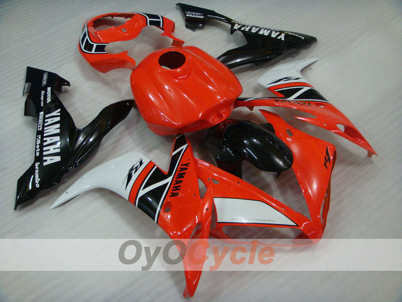 Injection Fairing kit for 04-06 YZF-R1 - Orange, White, Black - MOTUL #OYO87905643