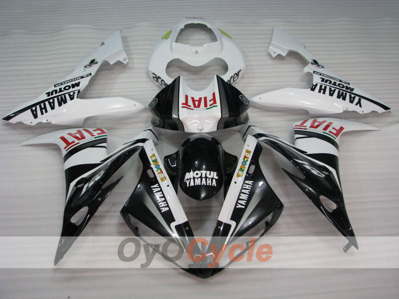 Injection Fairing kit for 04-06 YZF-R1 - White, Black - FIAT #OYO87905647