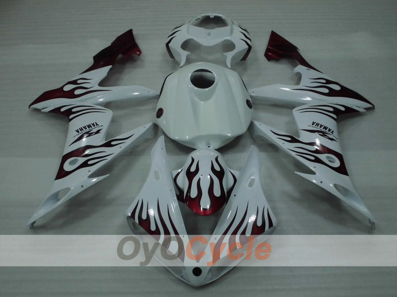 Injection Fairing kit for 04-06 YZF-R1 - Red, White - Customize #OYO87905656 Main image