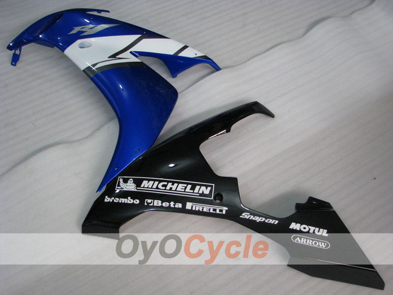 Injection Fairing kit for 04-06 YZF-R1 - Blue, White, Black - MOTUL #OYO87905659