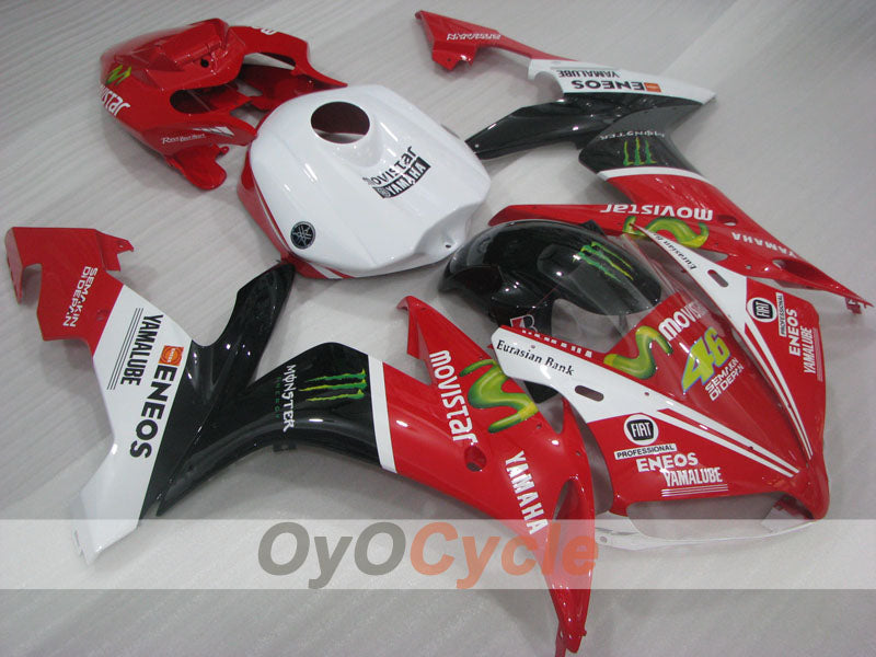 Injection Fairing kit for 04-06 YZF-R1 - Red, White, Black - Monster #OYO87905661 Main image