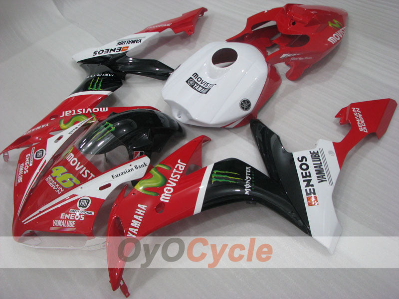 Injection Fairing kit for 04-06 YZF-R1 - Red, White, Black - Monster #OYO87905661