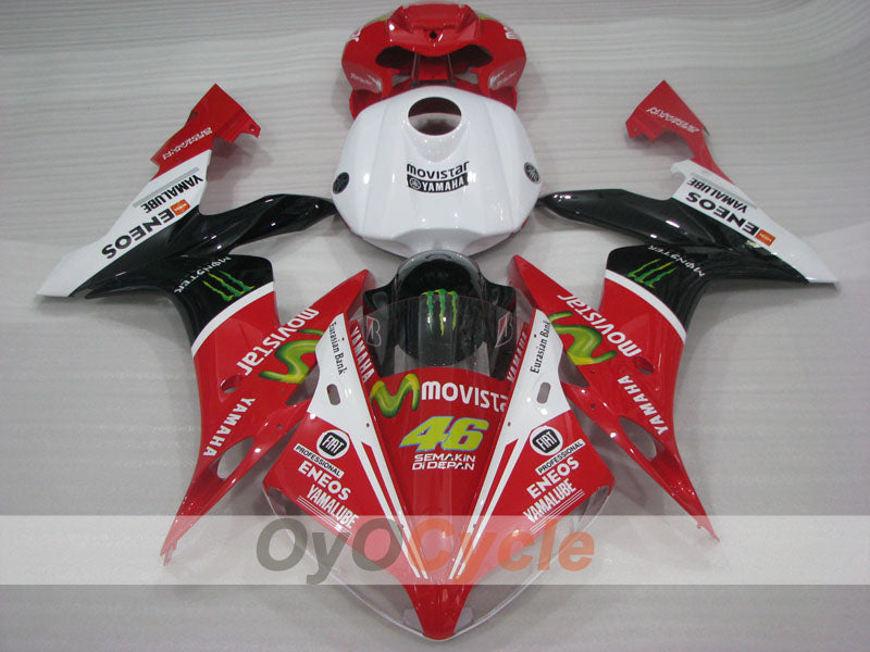 Injection Fairing kit for 04-06 YZF-R1 - Red, White, Black - Monster #OYO87905661